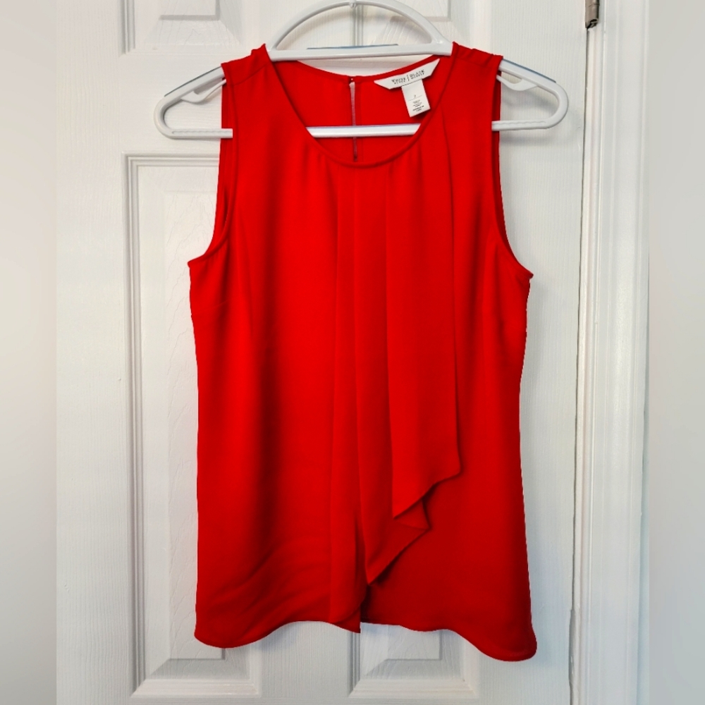 NWOT WHBM Red Sleeveless Top